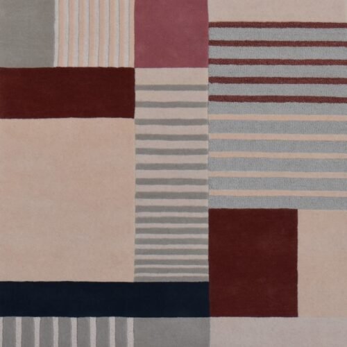 Hand Tufted New Zealand Blend Wool Rug / Wool Viscose Blend