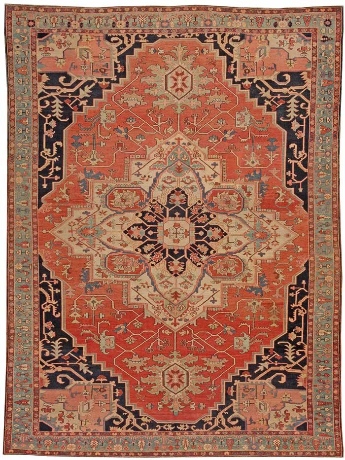 Heriz rugs design